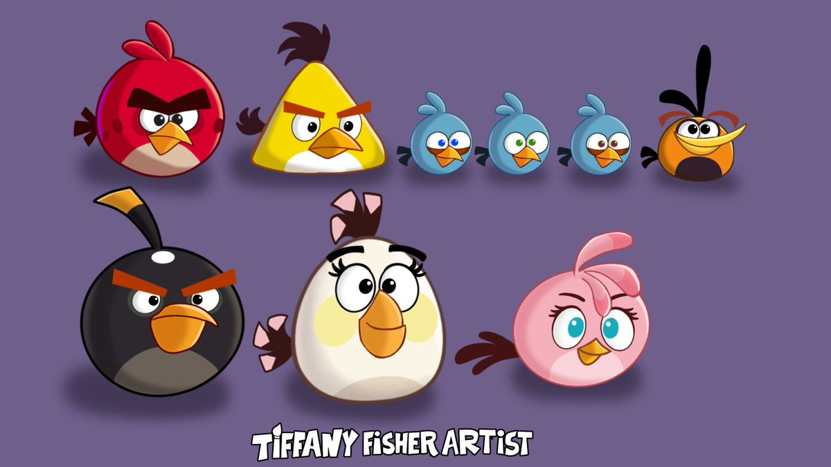 TiffanyFisherYT's tweet photo. Happy belated 12th anniversary #AngryBirdsToons!
Just sharing designs of some birds and pigs I did for #AngryBirdsComicsToons!
#TiffanyFisherArtist #AngryBirds #AngryBirdsFanArt #AngryBirdsFART #characterdesigns #Tiffanimation #animation #fanmade https://t.co/Zjj8MbwyMf