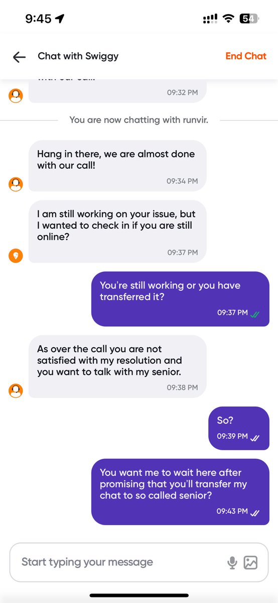 imDeva77's tweet photo. @SwiggyCares from being one of the top customer service Organization to becoming the worst organisation in the industry, @Swiggy has come a long way. https://t.co/NaOKDi3Dnp