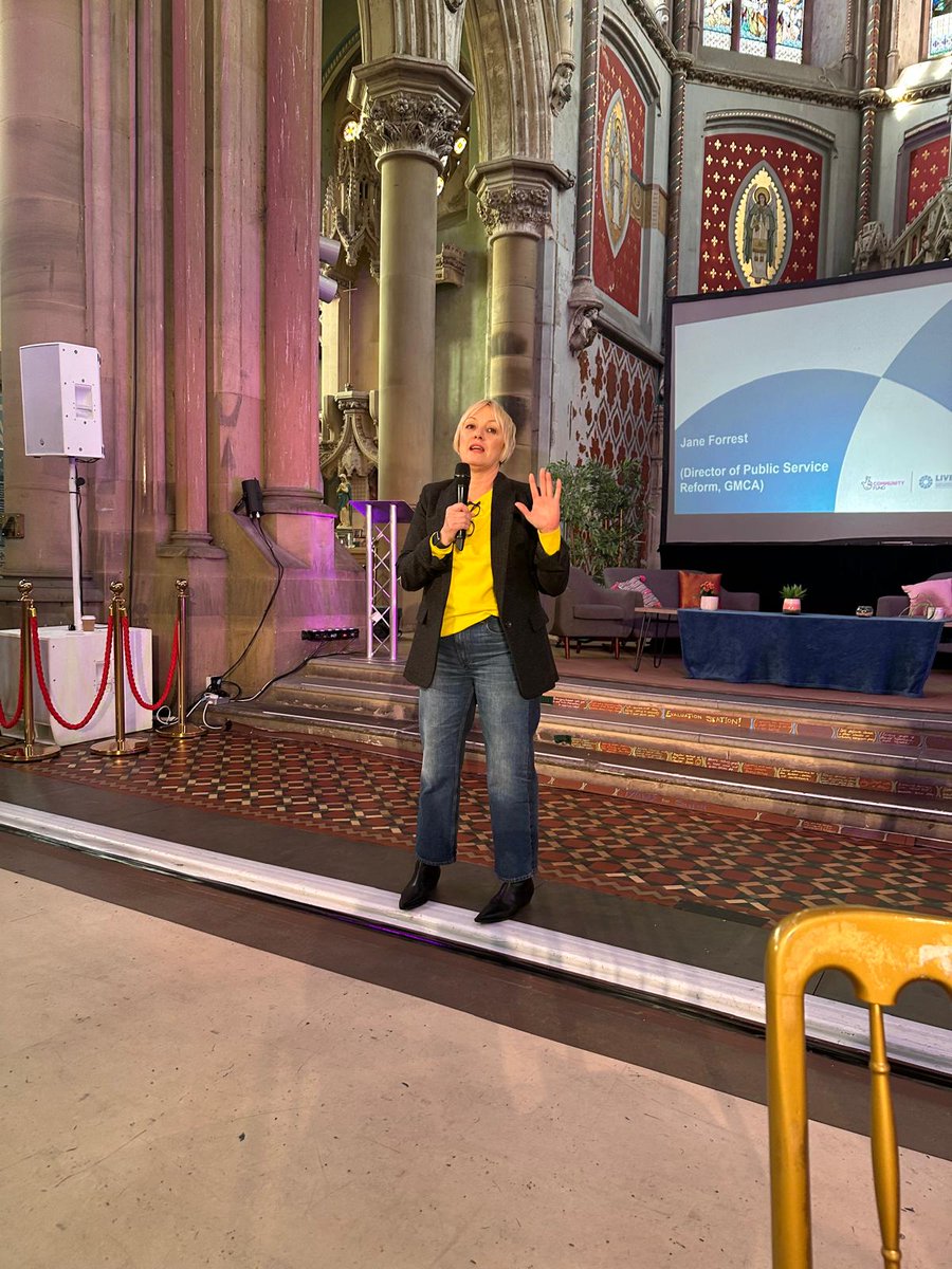 Director of Public Service Reform, Jane Forrest wrapping up #GMLiveWell, thanking everyone &amp; celebrating the day's passion. Her pledge? To drive forward with the movement towards the 2030 Live Well vision. Let's do it! 🚀 #CommunityPower #GMLiveWell2030