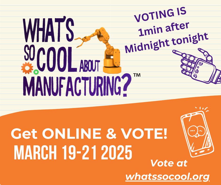 1 minute after midnight tonight...VOTING OPENS. Get ready to vote for your favorite team.