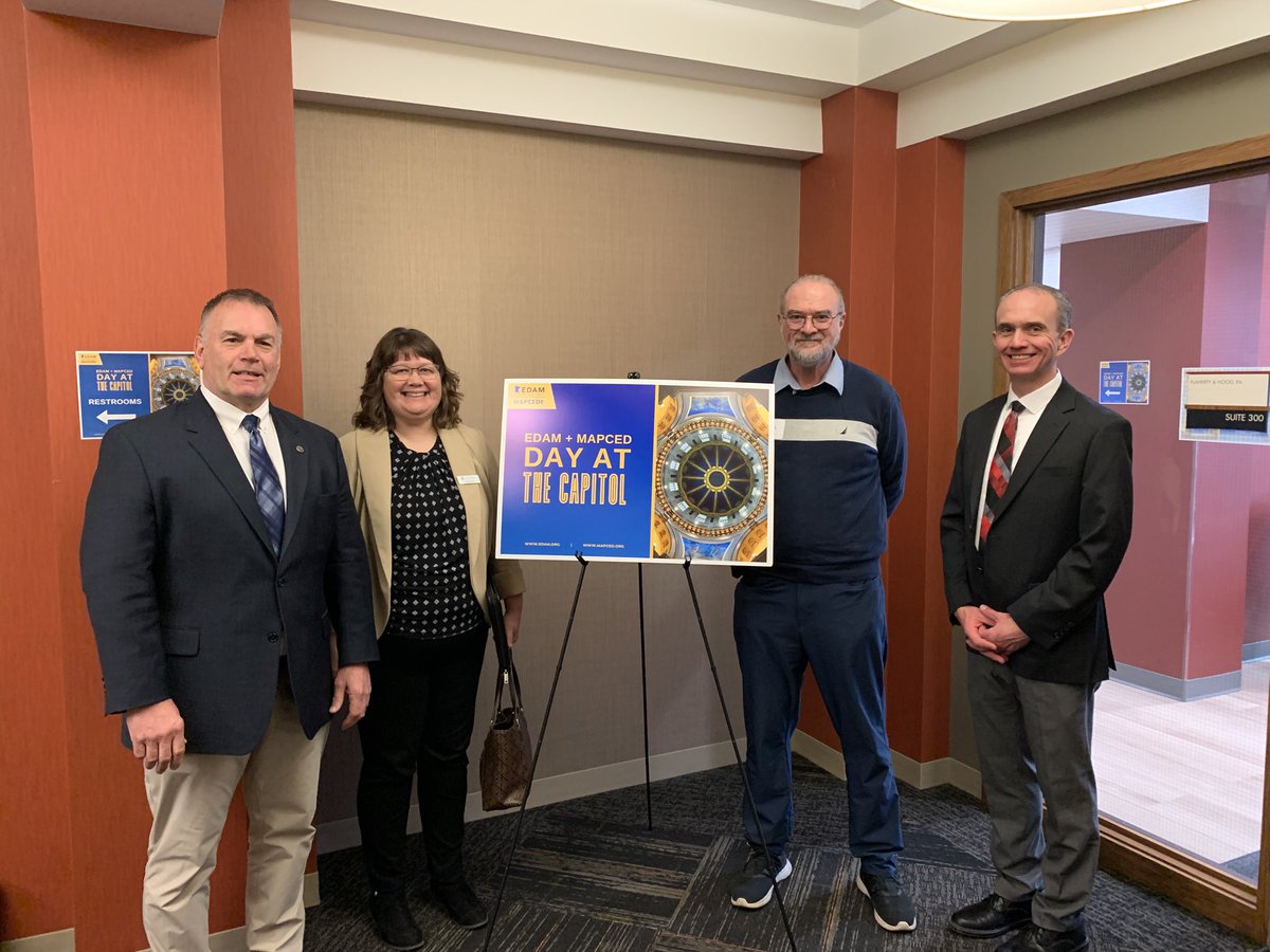 Delighted to be hosting the Day at the Capitol event for EDAM &amp; MAPCED! TY to <a href="/SenatorChampion/">Bobby Joe Champion</a>, <a href="/CarlaNelsonMN/">Carla Nelson</a>, <a href="/DBaker16b/">Dave Baker</a>, <a href="/davepinto/">Dave Pinto</a> &amp; <a href="/mndeed/">MN DEED</a> Deputy Commissioner Kevin McKinnon for joining our group &amp; sharing their insights!