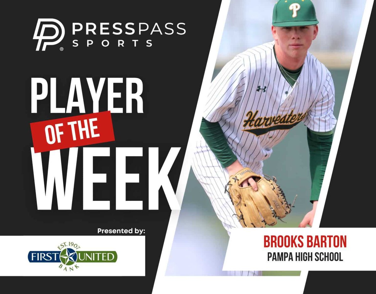 Press Pass Sports (@presspasssports) on Twitter photo Congratulations to the <a href="/FUBTexas/">First United Bank</a> Athletes of the Week - Aaliyah Chairez of Dumas and Brooks Barton of Pampa .. #txhsbaseball #txhssoftball .. Thanks to <a href="/FUBTexas/">First United Bank</a> and <a href="/Sutton1Stuart/">Stuart Sutton</a> for making this possible.
🔗 presspass.news Congratulations to the <a href="/FUBTexas/">First United Bank</a> Athletes of the Week - Aaliyah Chairez of Dumas and Brooks Barton of Pampa .. #txhsbaseball #txhssoftball .. Thanks to <a href="/FUBTexas/">First United Bank</a> and <a href="/Sutton1Stuart/">Stuart Sutton</a> for making this possible.
🔗 presspass.news