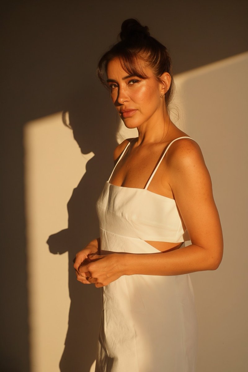 Cuando el sol se convierte en el mejor accesorio. 🌞👗 

#EleganciaNatural