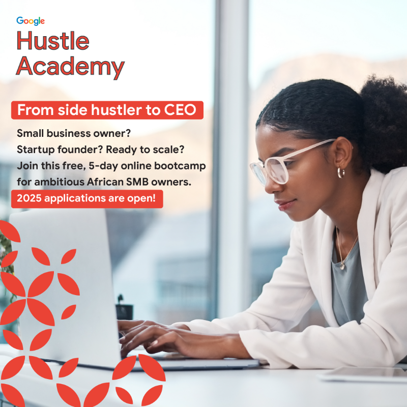 googleafrica's tweet photo. Our bootcamp is expertly designed for entrepreneurs who want to:

✅ Build a winning growth strategy
✅ Boost sales and reach new customers
✅ Access mentorship from industry experts
✅ Use AI and digital tools to work smarter, not harder

Click on the image for more information