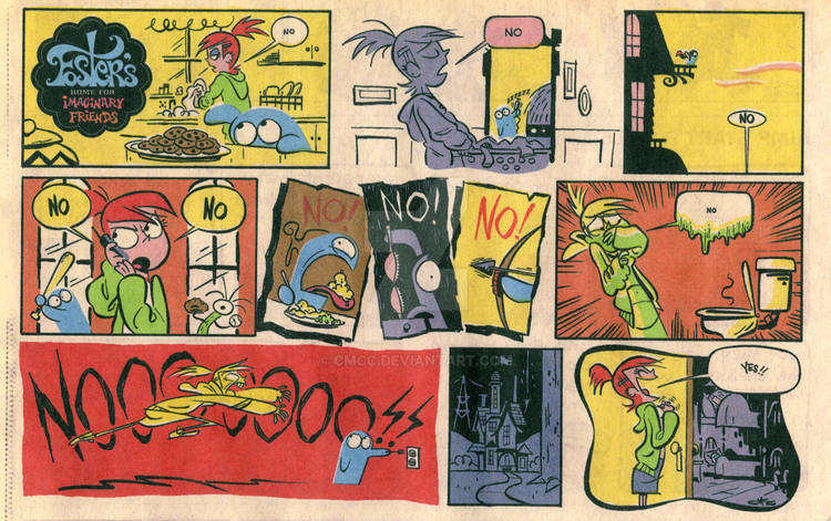 happyfunf3tti's tweet photo. i love these foster's comic strips that craig made in 2008 https://t.co/xBNzxiItgX