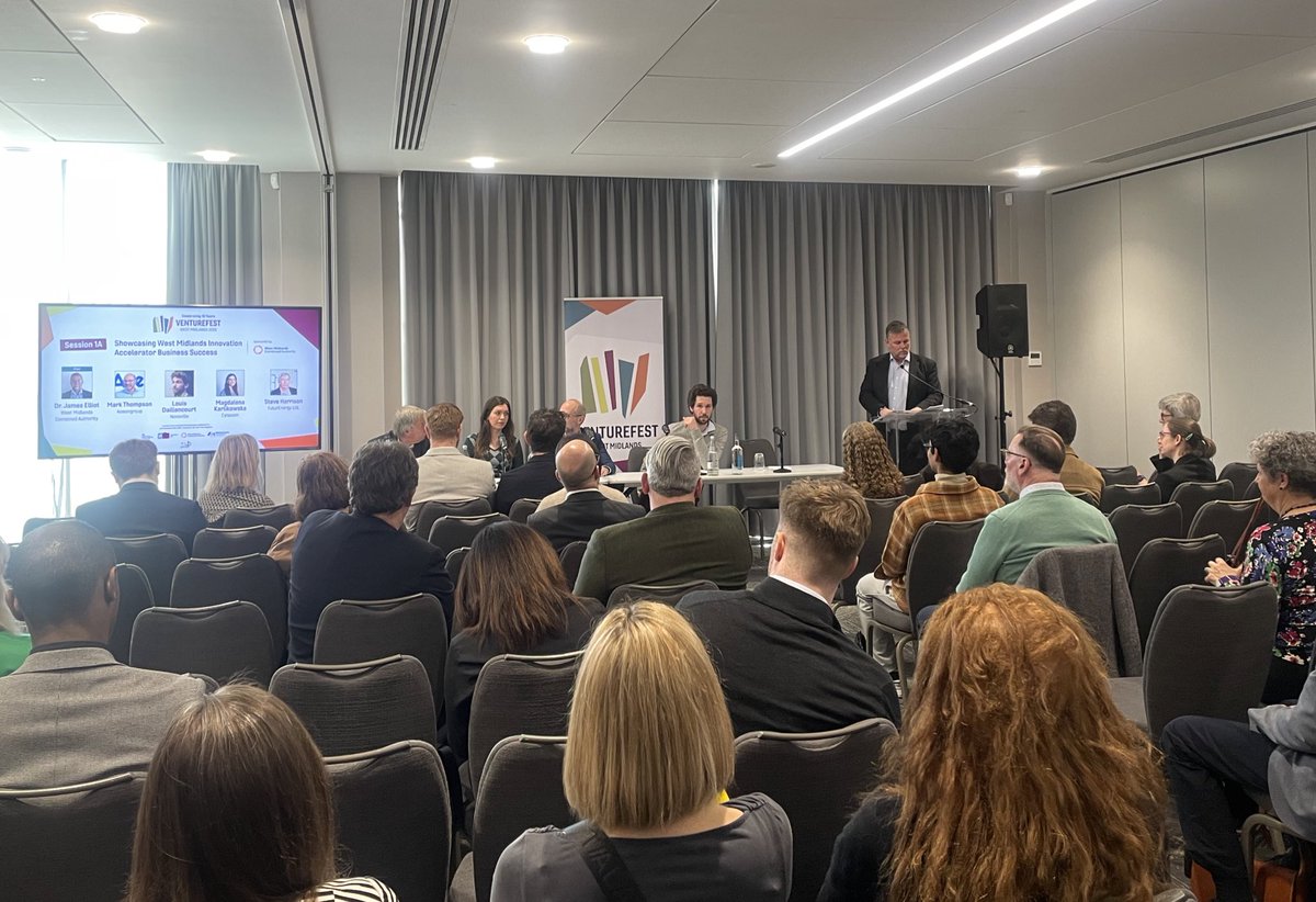 Fantastic day at #VenturefestWM ⭐️

We supported as Gold Sponsors, supporting a session on entrepreneurship for all, and breaking moulds to develop new opportunities for the full diversity of innovators. 💡💫