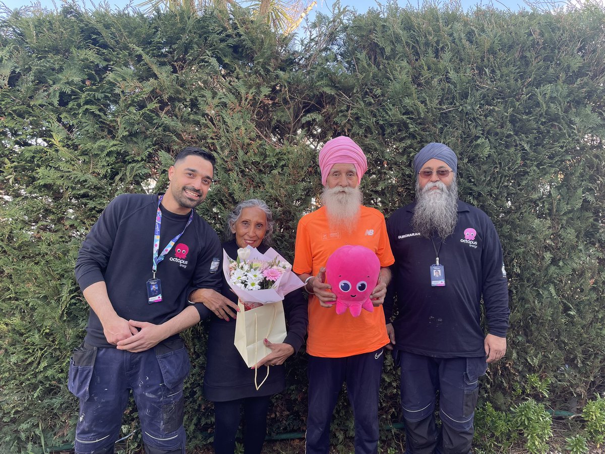 Hi <a href="/OctopusEnergy/">Octopus Energy</a> <a href="/g__j/">Greg Jackson</a> I want to say a huge thank you to Jordan,Fab, DJ, G Singh for what you did today in taking a step to resolve our issues for my mum who’s got blood cancer. The engineers were so professional and caring. They made mum laugh and we really are grateful 🙏🏽