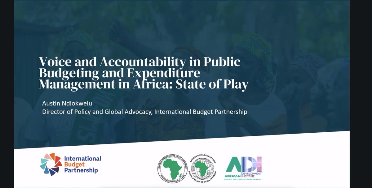 International Budget Partnership (@openbudgets) on Twitter photo <a href="/OpenBudgets/">International Budget Partnership</a>' Austin Ndiokwelu led a session earlier today on Voice & Accountability in Public Budgeting at <a href="/AfDB_Group/">African Development Bank Group</a>’s Africa Development Institute training on Prudential Public Budgeting in Africa.
Strengthening transparency & inclusive governance is key! <a href="/OpenBudgets/">International Budget Partnership</a>' Austin Ndiokwelu led a session earlier today on Voice & Accountability in Public Budgeting at <a href="/AfDB_Group/">African Development Bank Group</a>’s Africa Development Institute training on Prudential Public Budgeting in Africa.
Strengthening transparency & inclusive governance is key!