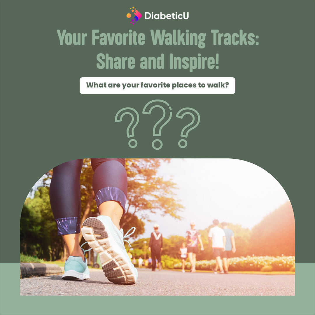 DiabeticuHealth's tweet photo. Walking is a simple yet powerful way to boost your mood, strengthen your heart, and improve blood sugar control! What’s your favorite walking spot? Drop it below! ⬇️ #DiabetesHealth #StayActive #DiabeticU https://t.co/bcXUO5z7YT