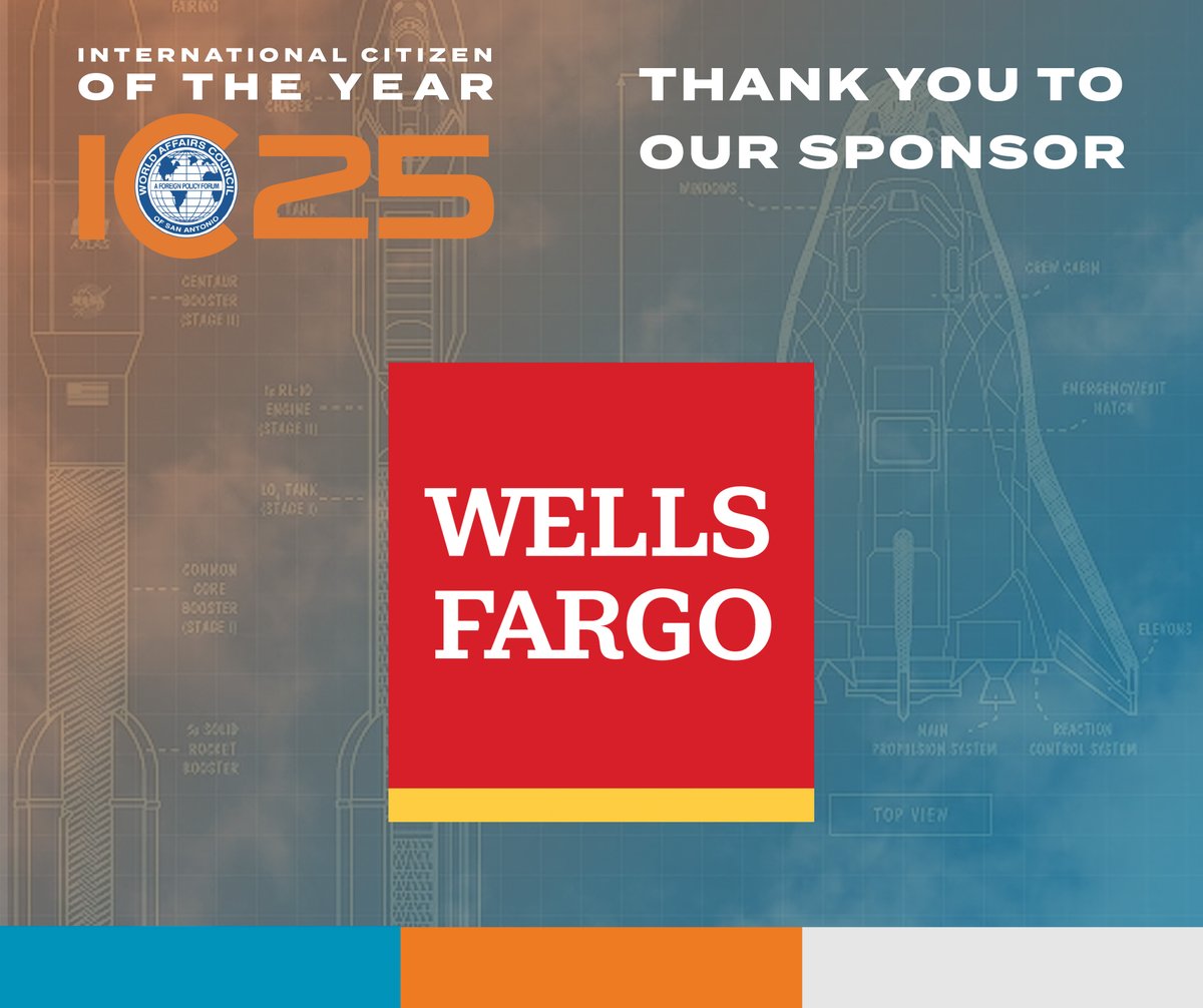 World Affairs SA (@worldaffairssa) on Twitter photo Thank you to <a href="/WellsFargo/">Wells Fargo</a> for being a <a href="/WorldAffairsSA/">World Affairs SA</a> sponsor of the 2025 International Citizen of the Year Award Celebration honoring Jim Perschbach. Go to bit.ly/3D71CVb to read more about how they give back. Thank you to <a href="/WellsFargo/">Wells Fargo</a> for being a <a href="/WorldAffairsSA/">World Affairs SA</a> sponsor of the 2025 International Citizen of the Year Award Celebration honoring Jim Perschbach. Go to bit.ly/3D71CVb to read more about how they give back.