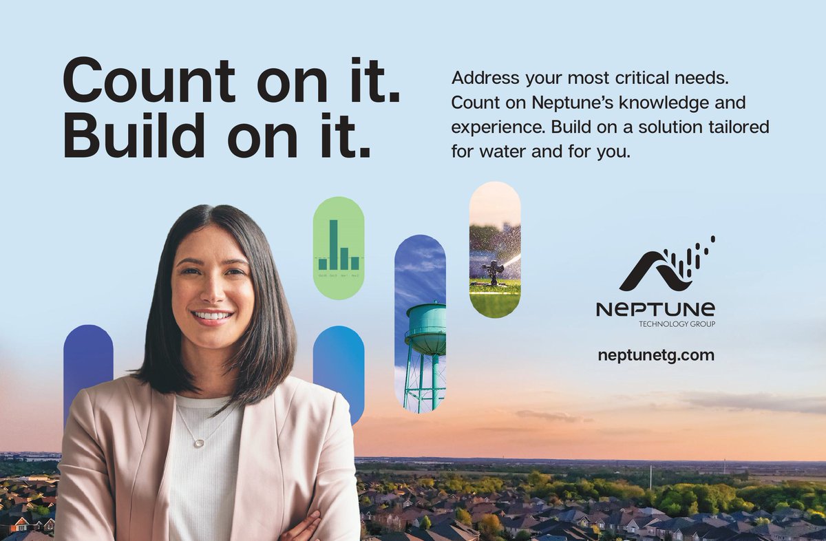 SystemsBc's tweet photo. Your water utilities' needs for an AMI system are unique. @NeptuneTechG offers the industry's only tailored approach to AMI. Whether you are looking to pilot AMI in strategic locations or deploy it fully, Neptune has a solution to fit your needs and budget. https://t.co/xrngnJqKIH