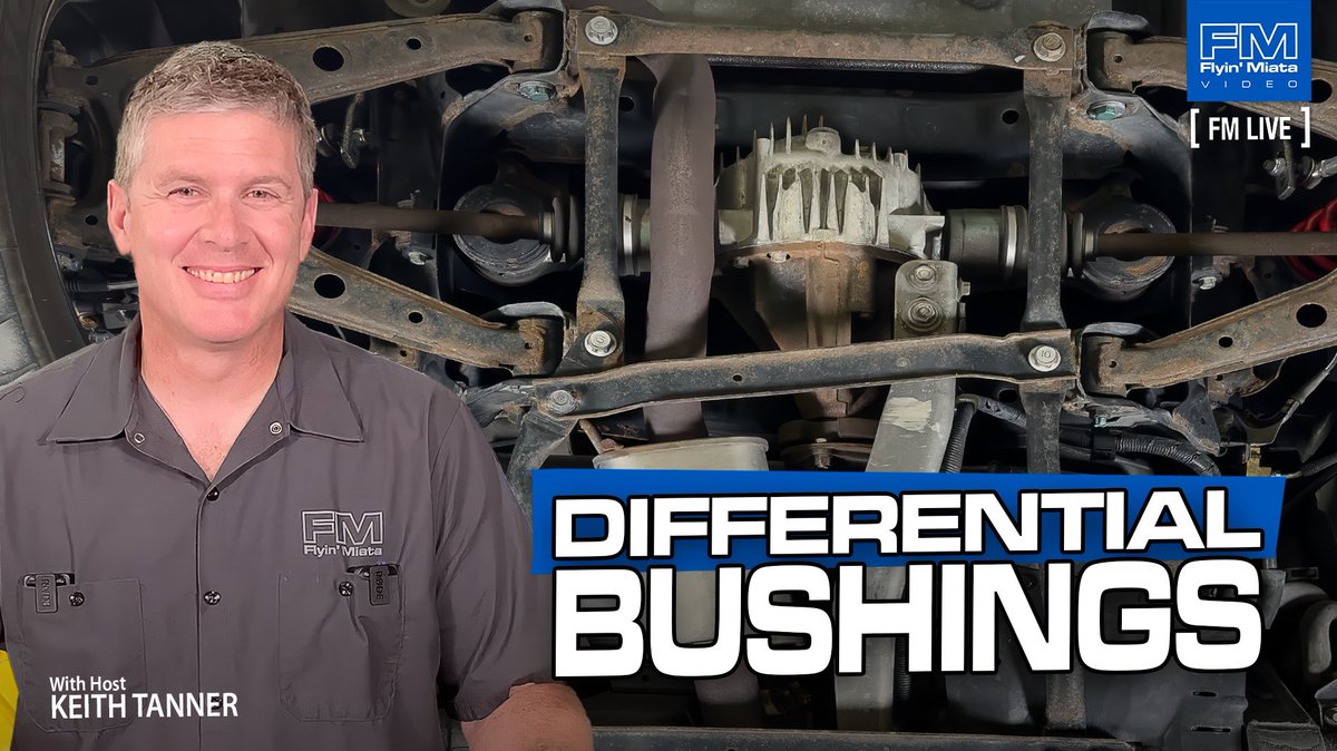 This week on FM Live, Keith Tanner gives us the low down on diff bushings!
youtube.com/live/uiMzvpgre…

#keithTanner #drivetrain #bushings #poly #rubber #maintenance #guide #howto #diff #differential #DIY #info #techtalk #video #Miata #miataparts #youtube #live #fmlive #flyinmiata