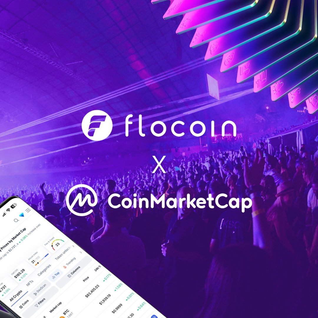 eventfloHQ's tweet photo. $FloCo is now live on @CoinMarketCap ! 🚀

The world’s biggest crypto tracking site now features flocoin. 

Stay updated on price, volume, and market data as we reshape the event industry with real-world crypto adoption.

📊 Track $FloCo here: https://t.co/XCWj7da8Fk

The movement is growing. Let’s flo.