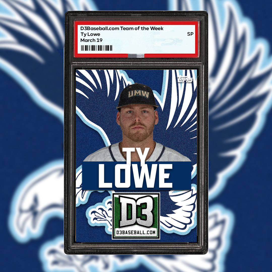 UMW Athletics (@umwathletics) on Twitter photo ๐๐ฒ ๐๐จ๐ฐ๐. ๐๐ก๐๐ญ'๐ฌ ๐ข๐ญ. ๐๐ก๐๐ญ'๐ฌ ๐ญ๐ก๐ ๐ฉ๐จ๐ฌ๐ญ.
After two-hitting John Carroll in eight innings, <a href="/umw_baseball/">UMW Baseball</a>'s Ty Lowe earned D3Baseball Team of the Week honors!
#GetDirtyGoWash ๐ฆ
๐๐ฒ ๐๐จ๐ฐ๐. ๐๐ก๐๐ญ'๐ฌ ๐ข๐ญ. ๐๐ก๐๐ญ'๐ฌ ๐ญ๐ก๐ ๐ฉ๐จ๐ฌ๐ญ.
After two-hitting John Carroll in eight innings, <a href="/umw_baseball/">UMW Baseball</a>'s Ty Lowe earned D3Baseball Team of the Week honors!
#GetDirtyGoWash ๐ฆ