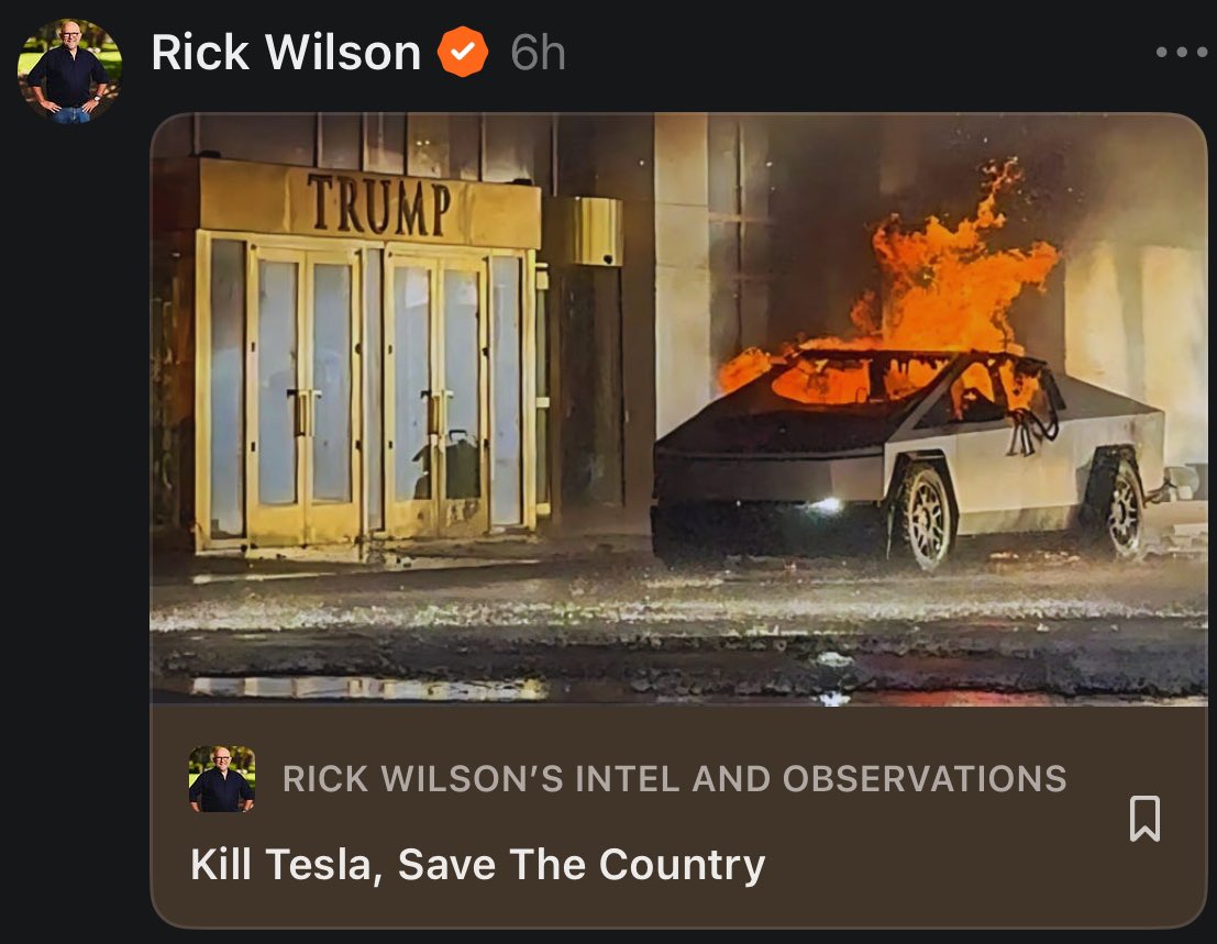 StoicCountryBoy's tweet image. Arrest Rick Wilson for incitement of violence.