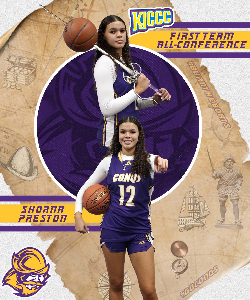 🏀Women's Basketball | #GoConqs

🏀Shorna Preston
🏆KJCCC DI Defensive Player of the Year
🏆1st Team All-KJCCC
🏡Gold Coast, Australia

🏀Season stats: 14.4 PPG, 9.8 RPG, 3.7 APG, 3.1 SPG, 2 BPG, 53.4% FG%
🏀Started in all 33 games this season
🏀6th in blocks, 8th in steals, 16th