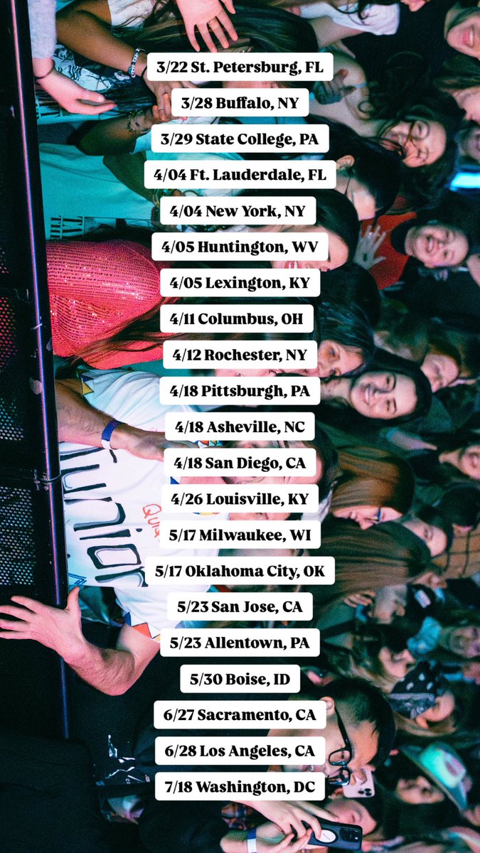 All of these shows are on sale now at thetaylorparty.com ✨🤍
