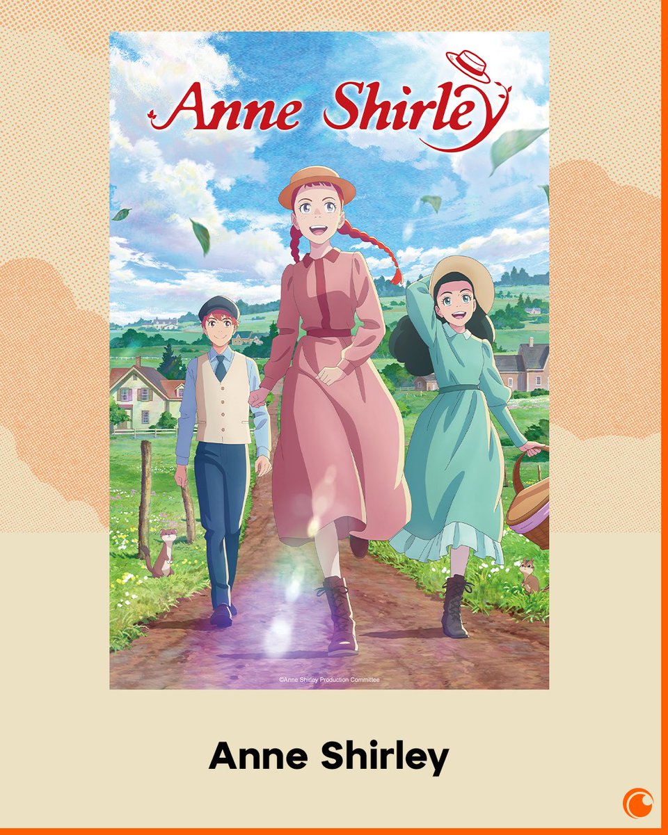 Crunchyroll's tweet photo. @FireForceAnime @MHAOfficial @OnePieceAnime @Turtleme Red hair, big dreams and new beginnings 🌸 Follow Anne Shirley as she gradually changes the hearts of those around her.

Anne Shirley is coming to Crunchyroll this Spring ✨ https://t.co/sXstlD8xf0
