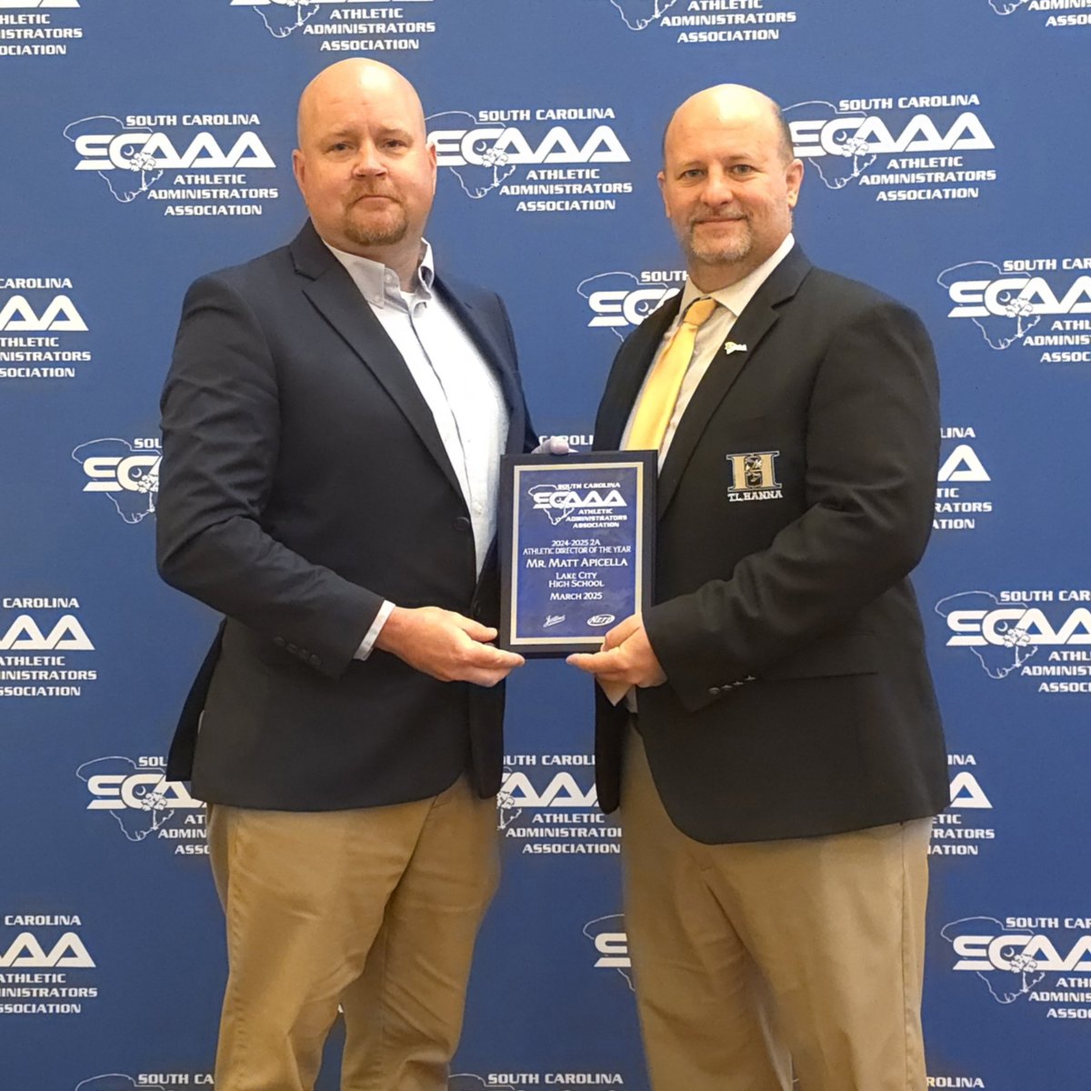 SCAAA (@southcarolinaad) on Twitter photo Congratulations to our 2A Classification Athletic Director of the Year.
<a href="/AthleticsLCHS/">Lake City Athletics</a> Congratulations to our 2A Classification Athletic Director of the Year.
<a href="/AthleticsLCHS/">Lake City Athletics</a>
