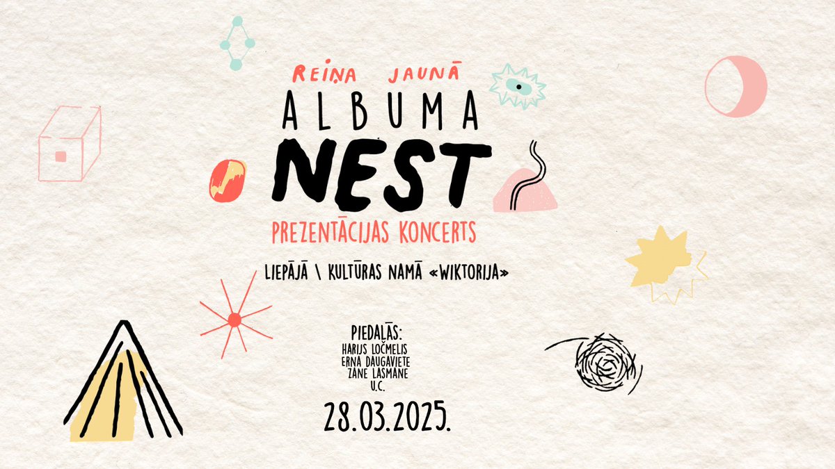 Reinis Jaunais ar audiovizuālu koncertu prezentēs savu jauno albumu “Nest”! 🎶 Koncertu papildinās īpašas video projekcijas no Laimas Jaunās. 🎥

28. martā pl.21.00 k/n Wiktorija
🎟 Biļetes pieejamas BezRindas.lv