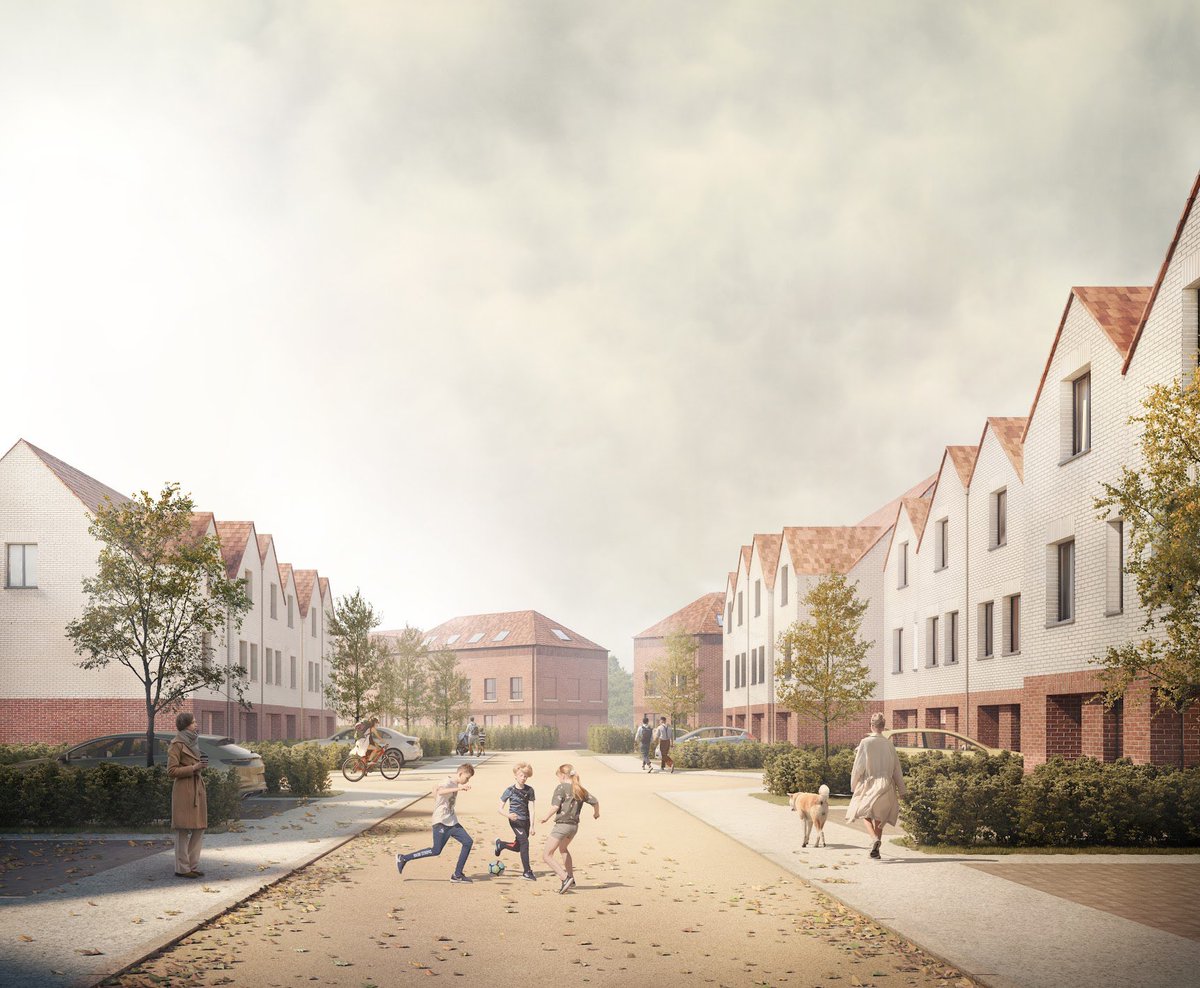 OS_Architects's tweet image. We’ve submitted planning for 66 homes in Burnage, Manchester. The homes are inspired by Burnage Garden Village designed by J. Homer Hargreaves in 1910. Garden villages were designed to give people a better quality of life & connection to nature @mhclg @VicctorianChad @Cobylefko