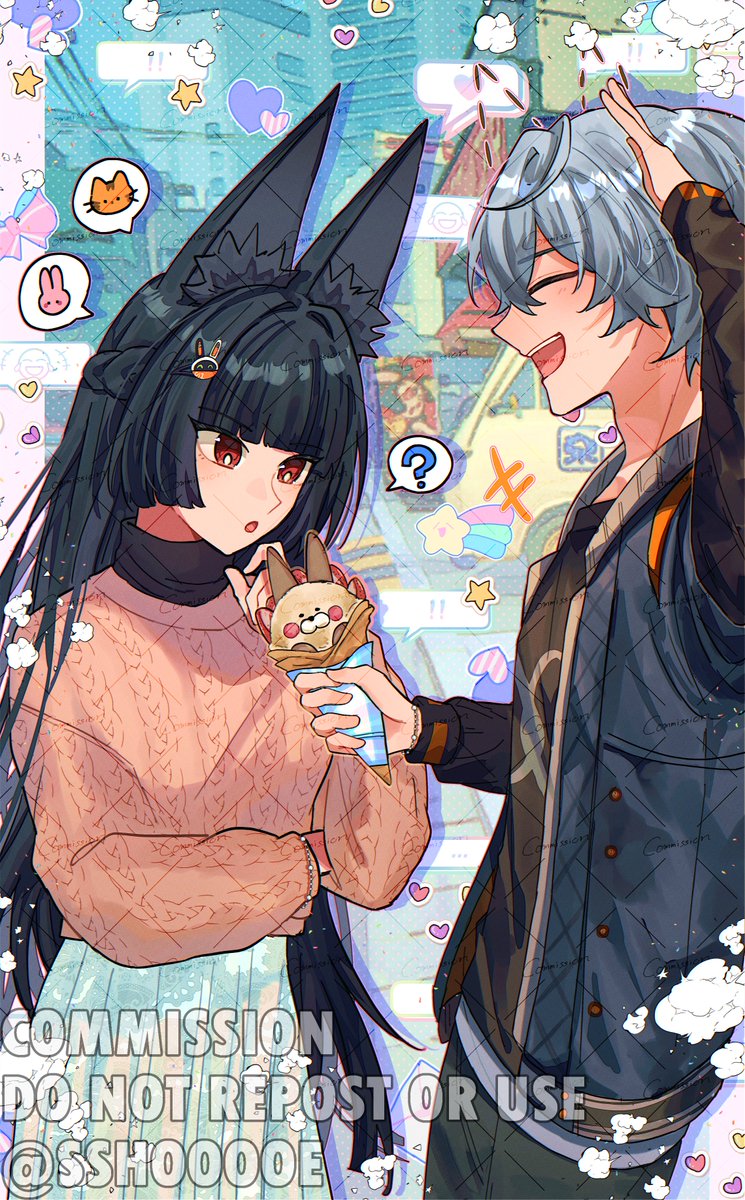 sshooooe's tweet photo. (skeb illust CM by @laminnx / do not repost or use)

sixth street date 📼🦊

#zzzero #wise #miyabi #wiseyabi #ゼンゼロ https://t.co/j4JU099M45