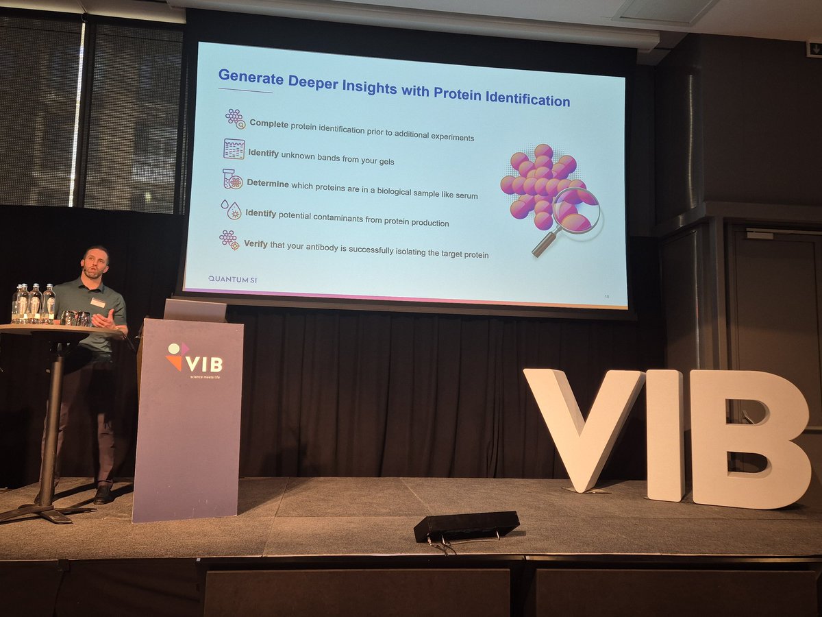 The genome was just the beginning-now it's time to go beyond! 
Jordan Moore <a href="/Quantum_Si/">Quantum-Si</a> is on stage at #RNGS25, unveiling how NGPS™ technology is revolutionizing our understanding of the proteome. The future of protein science is here!
<a href="/VIBTrainConf/">VIB Training & Conferences</a>