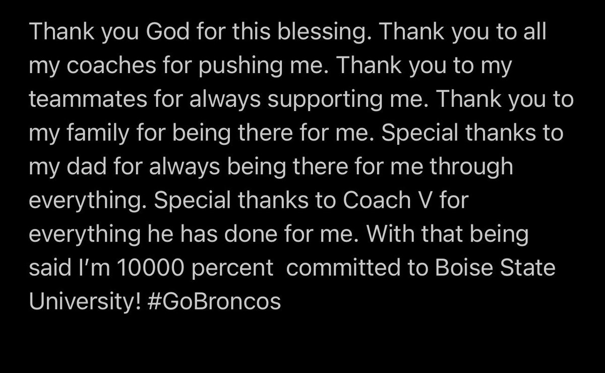 AJ Logan (@aj_logan5) on Twitter photo Iโm home. 1000% committed to Boise State University letโs work! #GoBroncosย
<a href="/Coach_SD/">Spencer Danielson</a> <a href="/CoachCollins46/">Stacy Collins</a> <a href="/2mattmiller/">Matt Miller</a> <a href="/MountMiguelFB/">Mount Miguel Football</a> <a href="/CoachVMAKASI/">Verlain Betofe</a> <a href="/ChadSimmons_/">ChadSimmons</a> <a href="/BlairAngulo/">Blair Angulo</a> <a href="/adamgorney/">Adam Gorney</a> Iโm home. 1000% committed to Boise State University letโs work! #GoBroncosย
<a href="/Coach_SD/">Spencer Danielson</a> <a href="/CoachCollins46/">Stacy Collins</a> <a href="/2mattmiller/">Matt Miller</a> <a href="/MountMiguelFB/">Mount Miguel Football</a> <a href="/CoachVMAKASI/">Verlain Betofe</a> <a href="/ChadSimmons_/">ChadSimmons</a> <a href="/BlairAngulo/">Blair Angulo</a> <a href="/adamgorney/">Adam Gorney</a>