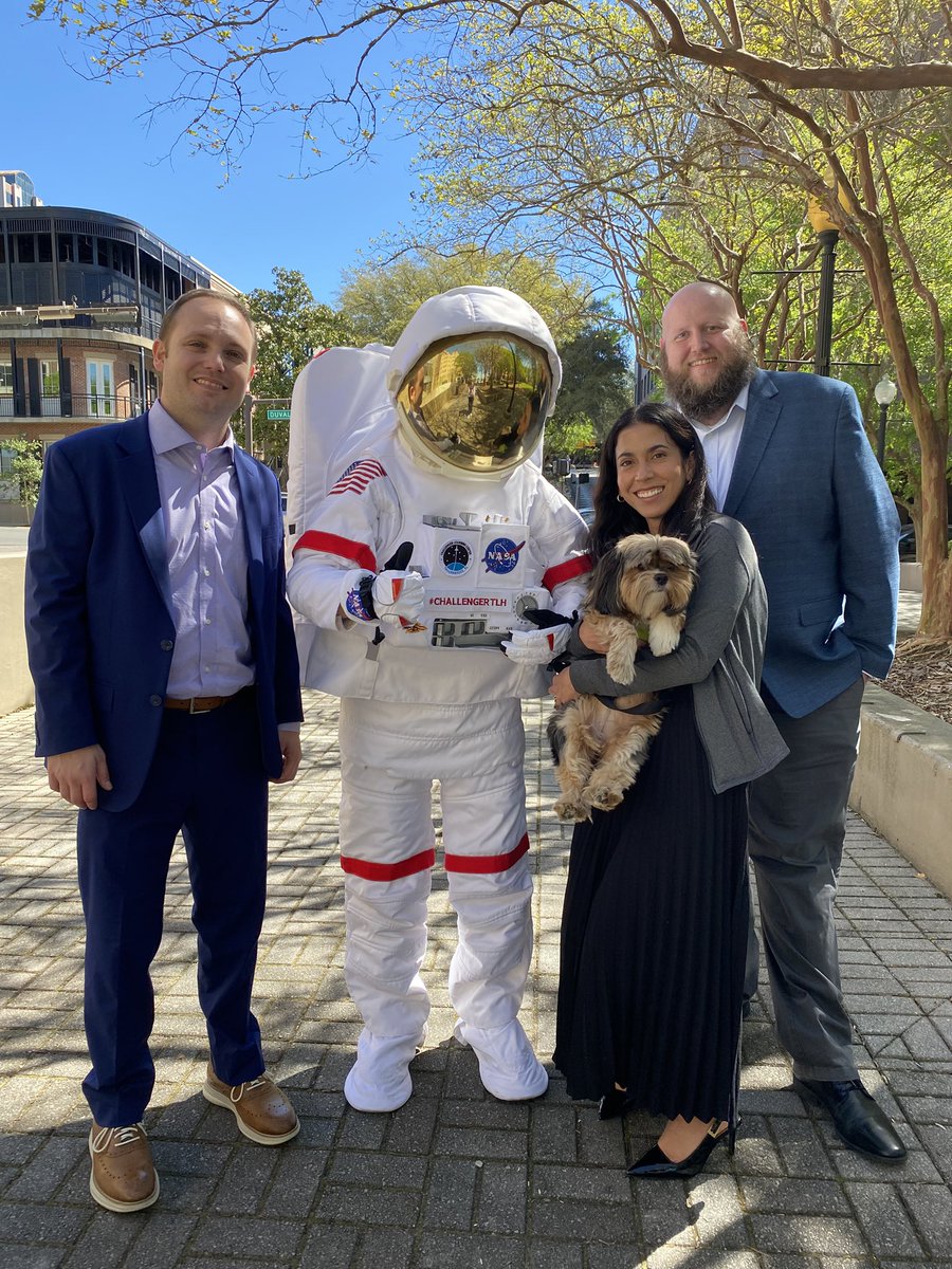 thieles's tweet image. Canela was excited to hear the @NASA astronauts landed safely off the coast of #Florida yesterday. Catch @AFPFlorida’s #PolicyPup around town all this week. #FlaPol @SpaceX #Dragon
