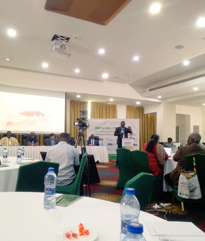 Professor <a href="/Fredros_Inc/">Fredros Okumu</a> from <a href="/UofGlasgow/">University of Glasgow</a> delivered an Insightful, Fascinating &amp; Pivotal Keynote Address on "Integrating #GeneticBiocontrol into #MalariaControlPrograms in a Changing Climate" at the <a href="/AfricaGeneBio/">African Genetic Biocontrol Consortium</a> Congress Opening Ceremony today.

#2ndGlobalCongress #Accra #Ghana