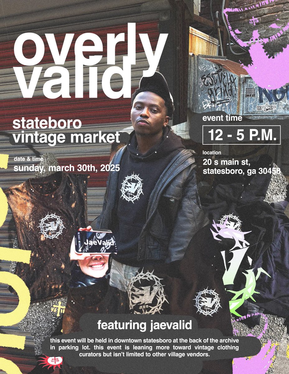 ShopJaeValid's tweet photo. PULL UP !!! #March30TH #OverlyValid https://t.co/9RzsNaWGsI