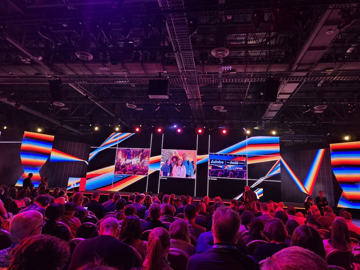 We are getting ready for Day #2 key notes at #adobesummit2025. Convention hall is filling quickly..

<a href="/Adobe/">Adobe</a> #AdobeSummit