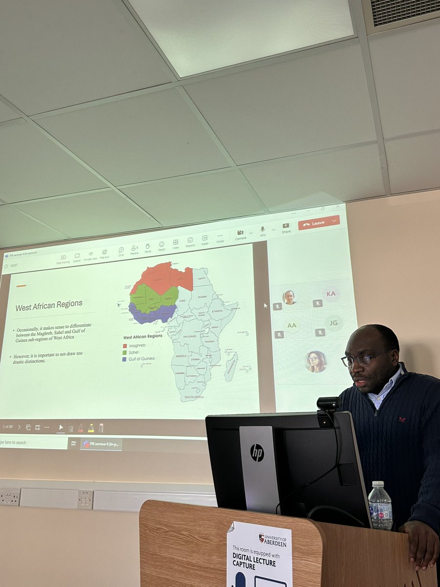 Digdem Soyaltin-Colella (@digdemsoyaltin) on Twitter photo We had Dr Manu Lakunze today talking to the PIR seminar on his book “Nigerian Security: The Tragedy of the Latent Great Powers’ A great book talk inspired a lively debate on statehood, security and global order. <a href="/ABDNPolIR/">University of Aberdeen, Politics and IR</a> We had Dr Manu Lakunze today talking to the PIR seminar on his book “Nigerian Security: The Tragedy of the Latent Great Powers’ A great book talk inspired a lively debate on statehood, security and global order. <a href="/ABDNPolIR/">University of Aberdeen, Politics and IR</a>