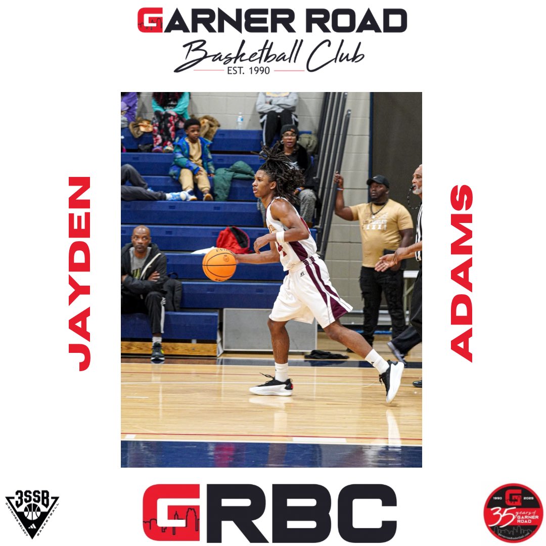 Garner Road Basketball Club HS - National/3SSB (@groadbballhs) on Twitter photo /// Welcome 6’2 2028 CG Jayden Adams to the Family <a href="/Jayden_Adams2/">Jayden Adams</a> ‼️ #LockedIn #3SSB
<a href="/3SSBCircuit/">3Stripes Select Basketball</a>
<a href="/Coach_Tonee/">Antonio Watson</a>
<a href="/marqusj24/">MarQus Johnson</a>
<a href="/GravesGrbc/">Charles Graves II</a>
<a href="/garnerroad/">Garner Road Basketball</a> /// Welcome 6’2 2028 CG Jayden Adams to the Family <a href="/Jayden_Adams2/">Jayden Adams</a> ‼️ #LockedIn #3SSB
<a href="/3SSBCircuit/">3Stripes Select Basketball</a>
<a href="/Coach_Tonee/">Antonio Watson</a>
<a href="/marqusj24/">MarQus Johnson</a>
<a href="/GravesGrbc/">Charles Graves II</a>
<a href="/garnerroad/">Garner Road Basketball</a>