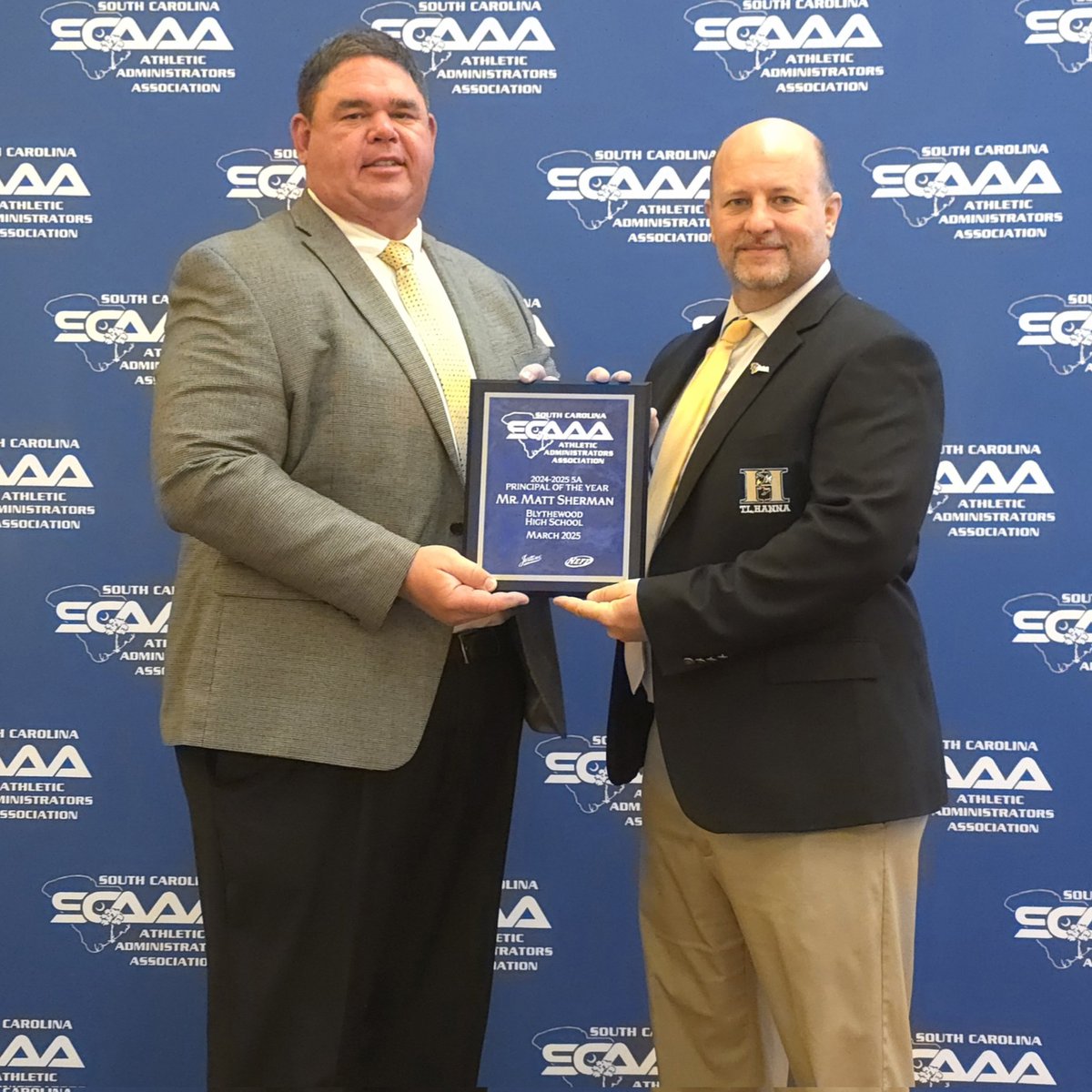Congratulations to our 5A Classification Principal of the Year. 
<a href="/GoBlythewood/">Blythewood Bengals</a>