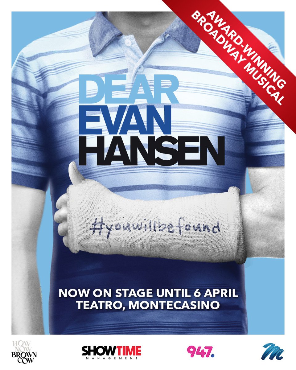 showtime_sa's tweet image. “Dear Evan Hansen is a masterpiece that stays with you long after the curtain falls.” 👕

Jo’burg, this unforgettable production is touching hearts every night, catch it at @MONTECASINOZA until 6 April - bit.ly/DEHJHB

#DearEvanHansenSA #YouWillBeFound #ItsShowtimeSA
