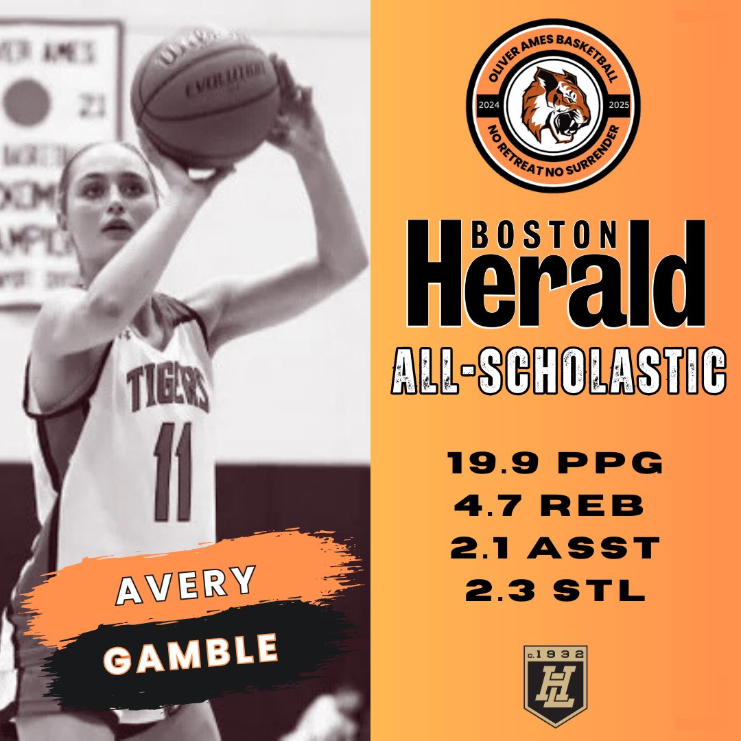 Congratulations to Avery Gamble on her selection as a Boston Herald All-Scholastic Player for the season.