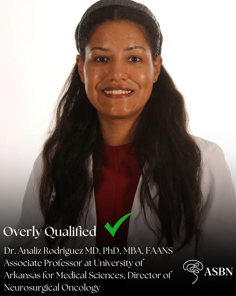 The American Society of Black Neurosurgeons, Inc. (@amsobns) on Twitter photo From scalpels to success. 🧠✨ <a href="/ARODMDPHD/">Analiz Rodriguez MD, PhD, MBA, FAANS</a>
isn’t just a neurosurgeon—she’s pioneering research, saving lives, and proving every day why she’s #OverlyQualified.
Only 0.6% of neurosurgeons in the U.S. are Black women. Dr. Rodriguez is leading the way. 🚀
📍 Director of From scalpels to success. 🧠✨ <a href="/ARODMDPHD/">Analiz Rodriguez MD, PhD, MBA, FAANS</a>
isn’t just a neurosurgeon—she’s pioneering research, saving lives, and proving every day why she’s #OverlyQualified.
Only 0.6% of neurosurgeons in the U.S. are Black women. Dr. Rodriguez is leading the way. 🚀
📍 Director of