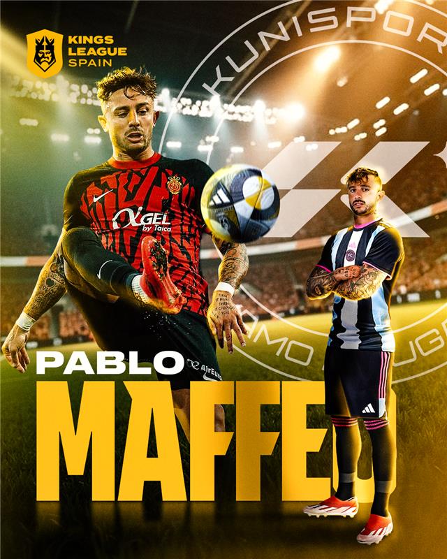 Imagen del anuncio del fichaje de Maffeo por Kunisports