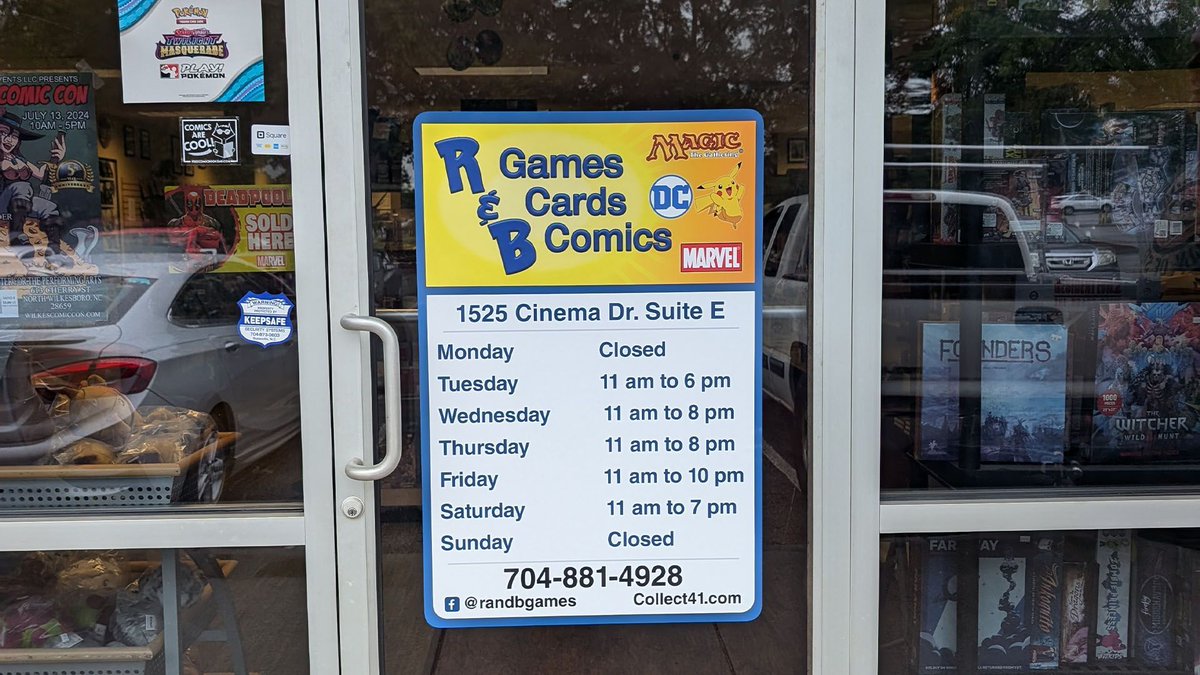 Had a blast working with R &amp; B Cards Comics &amp; Games in Statesville, NC! From fresh business cards to a full social media strategy, we helped them level up their branding. Love working with businesses that bring the comic &amp; gaming community together!  #design #graphicdesign