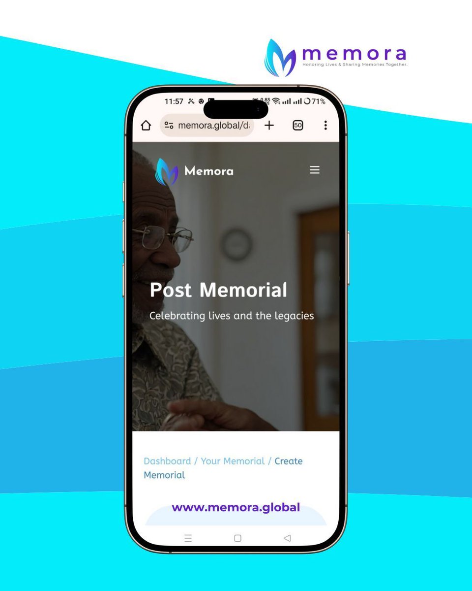 Memora_memories's tweet photo. Memorialization is about celebrating life—not just saying goodbye. 

💙 Visit our page and "Post Memorial" and celebrate lives and the legacies: [https://t.co/iLnvqkDGBx]

 #Memorialization #HonoringLovedOnes #MemoraGlobal #Memoracares #CompassionateCare https://t.co/bMlVe3f2hE