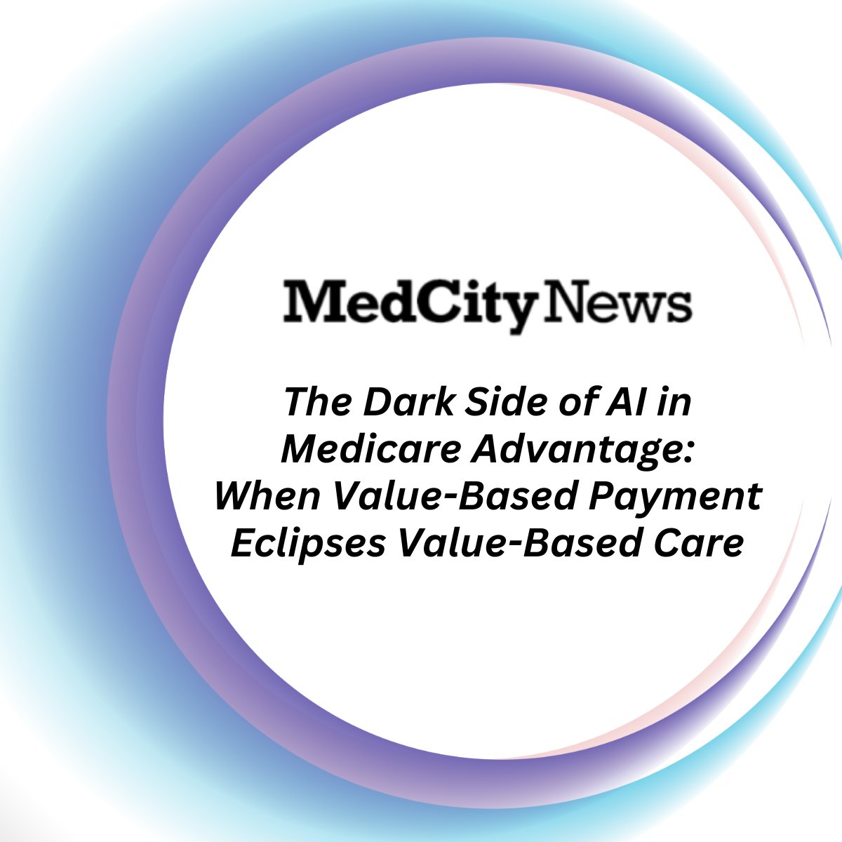 MedicompSys's tweet image. As AI &amp;amp; other tech become more prevalent in healthcare, we must ensure they&apos;re deployed in service of improving #PatientCare rather than merely optimizing revenue.

@medicompdoc discusses when #ValueBasedPayment   eclipses #ValueBasedCare: bit.ly/4kib1tX  @MedCityNews