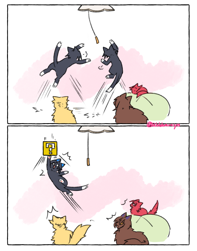 グラブル 四騎士周辺猫化 電球のヒモをバツンッてひっかけて怒られるタイプのランスロット 