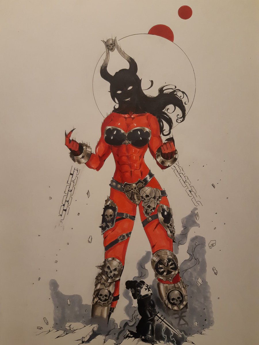 Auri01927202's tweet image. Foolish astartes(i should have drawn samurai jack as an astartes😩)