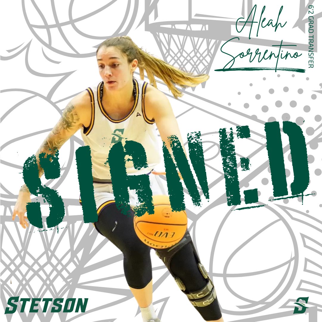 StetsonWBB (@stetsonwbb) on Twitter photo What do we have here?! π β¦ Aleah Sorrentino back in the βοΈ state and ready to finish off an amazing career as a π©! <a href="/aleah_2021/">Aleah Sorrentino</a> What do we have here?! π β¦ Aleah Sorrentino back in the βοΈ state and ready to finish off an amazing career as a π©! <a href="/aleah_2021/">Aleah Sorrentino</a>