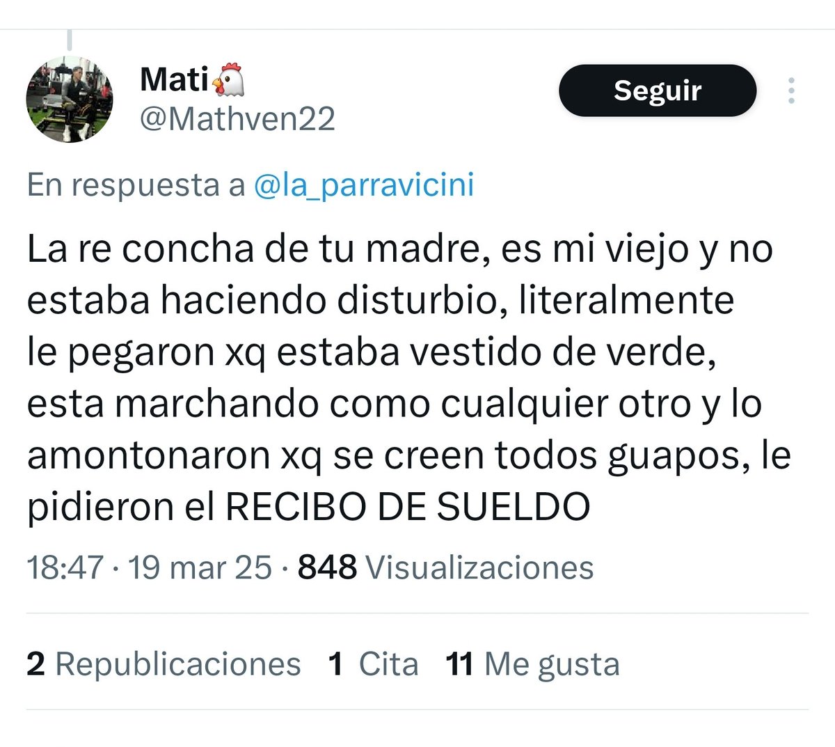 therealbuni's tweet image. Los k cagaron a piñas a un señor que había ido a bancarlos en la marcha
La excusa es que ESTABA VESTIDO DE VERDE Y ESO ES DE INFILTRADO

Son re tontos jsjsjs
#SeTerminoElSueñoGolpista
