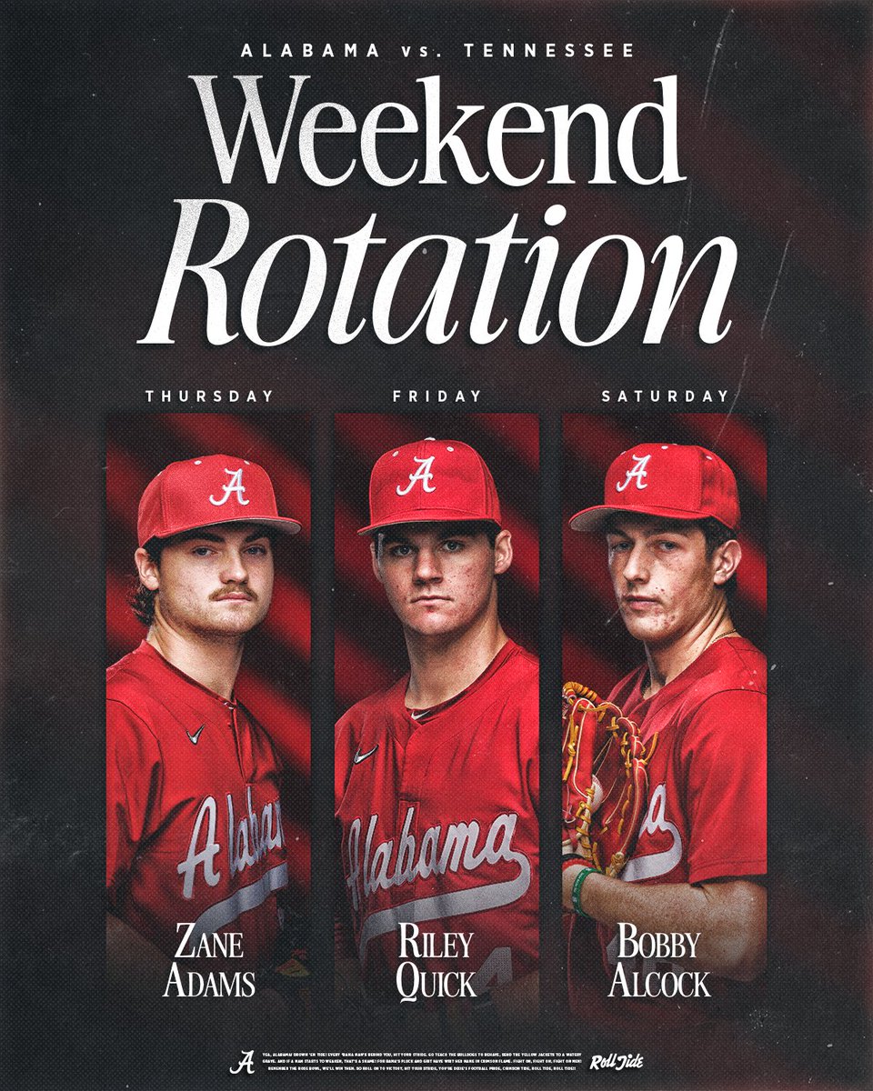 The Usual Suspects.

#RollTide