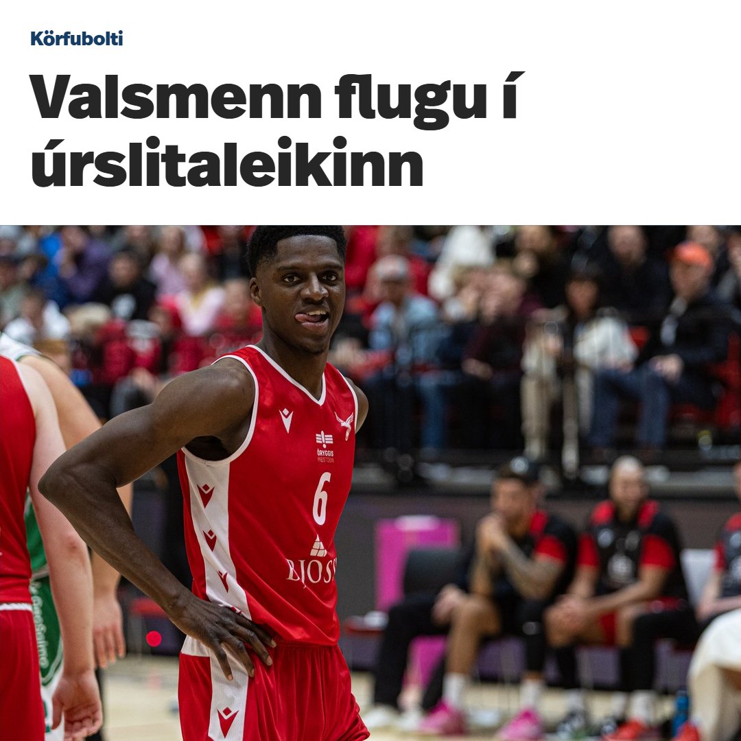 Valsmenn voru ekki í vandræðum með Keflavík og mæta KR í úrslitum á laugardaginn🦅
ruv.is/frettir/ithrot…