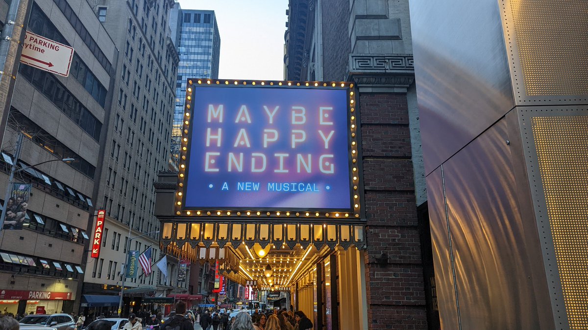 I was lucky enough to catch this show too whilst in New York!

<a href="/mhemusical/">Maybe Happy Ending Musical</a> is a beautiful show and is unlike anything I've ever seen before. I loved the tech in this especially. It's great to see Broadway is putting on some brilliant new works at the moment 💜🤖