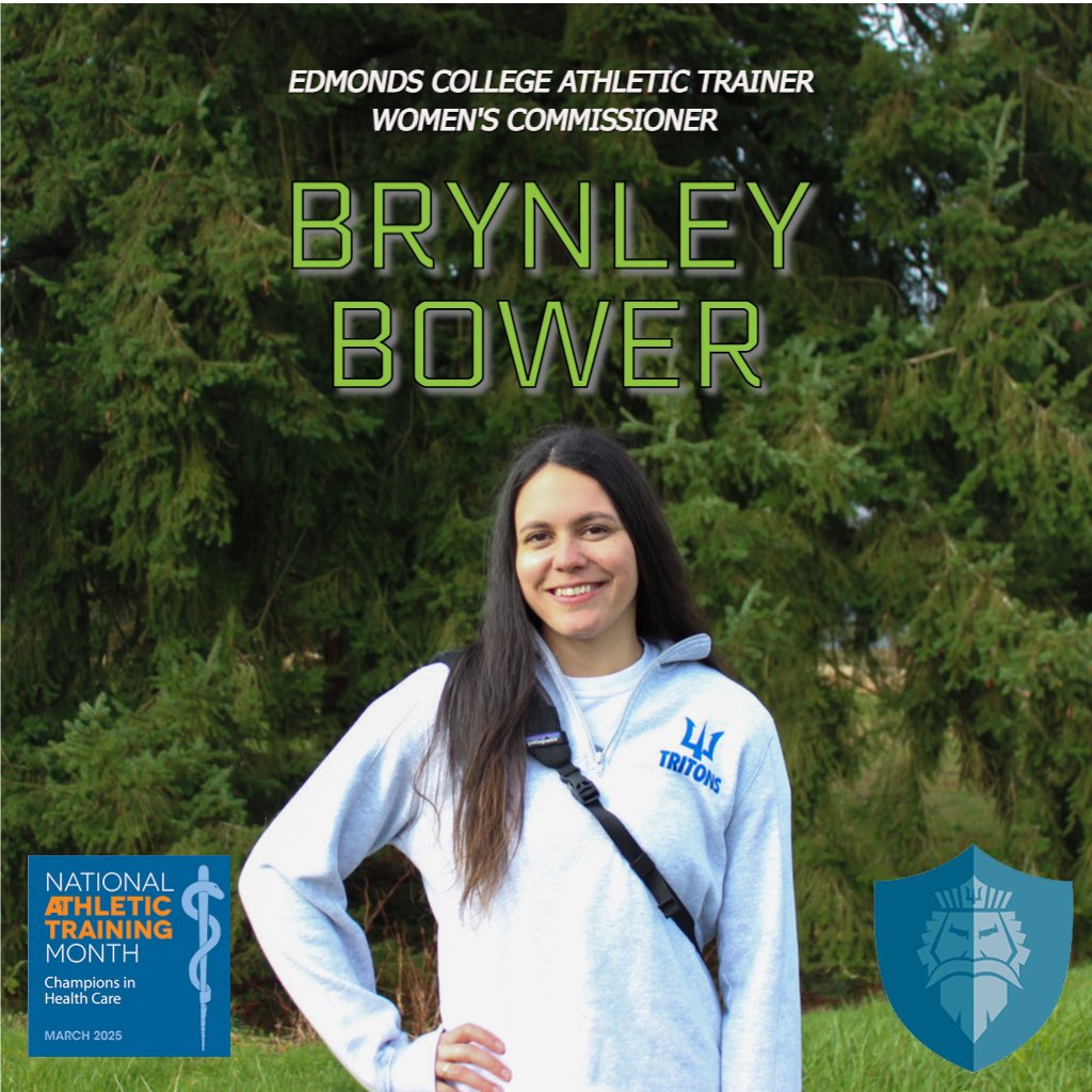 EdmondsTritons's tweet image. March is National Athletic Training Month so it’s time to celebrate Brynley Bower!

Brynley also serves as our women’s commissioner. Thanks for everything you do!

#TritonPride